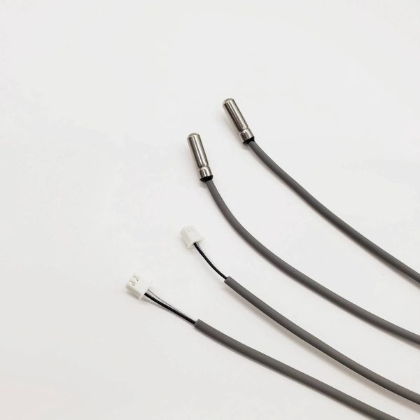 SS304 NTC probe sensor with TPE cable and JST connector