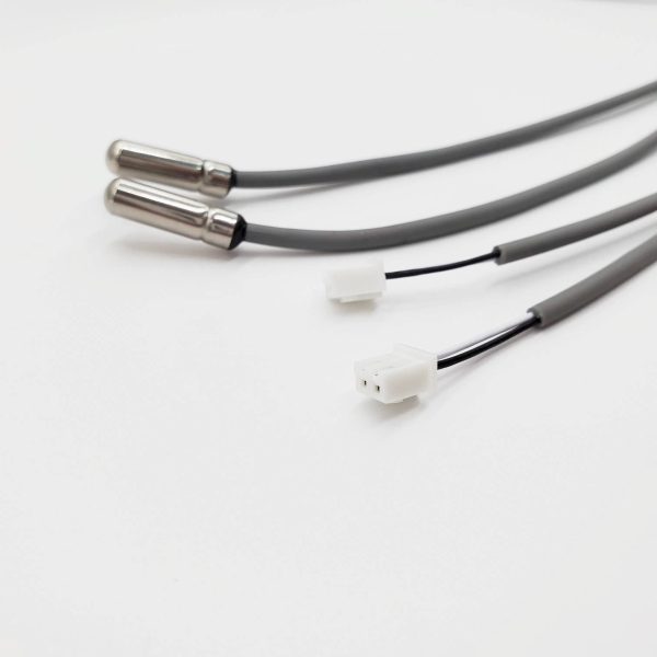 SS304 NTC probe sensor with TPE cable and JST connector