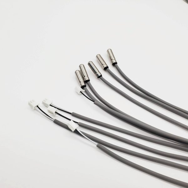 SS304 NTC probe sensor with TPE cable and JST connector